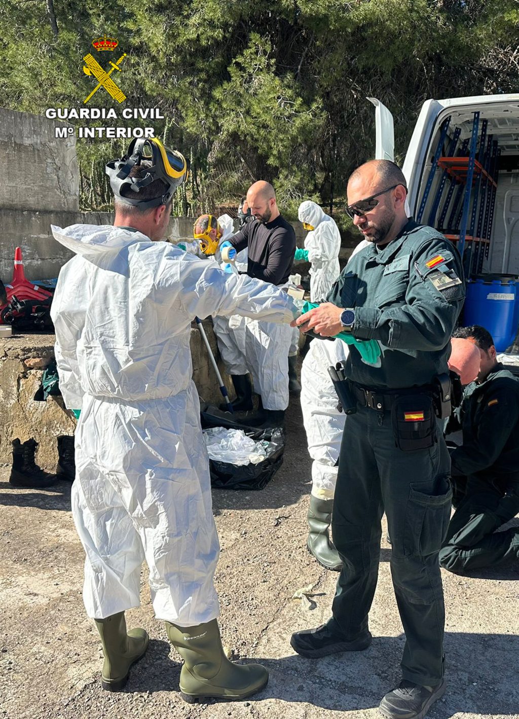 Guardia Civil de la Región de Murcia mantiene actualizada su formación en materia de riesgos NRBQ (nuclear, radiológico, biológico o químico)