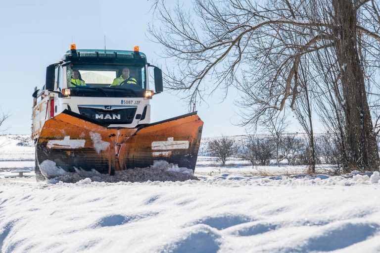 Precaución a esta hora por la nieve en varias carreteras sorianas