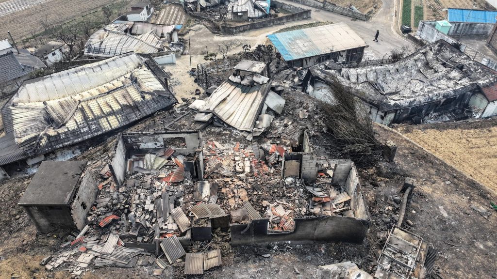 Al menos 24 muertos en los incendios forestales en Corea del Sur