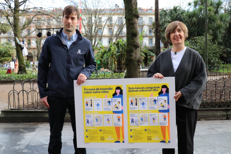 La Diputación lanza una campaña para enseñar a actuar en caso de incendio con una guía visual para los portales