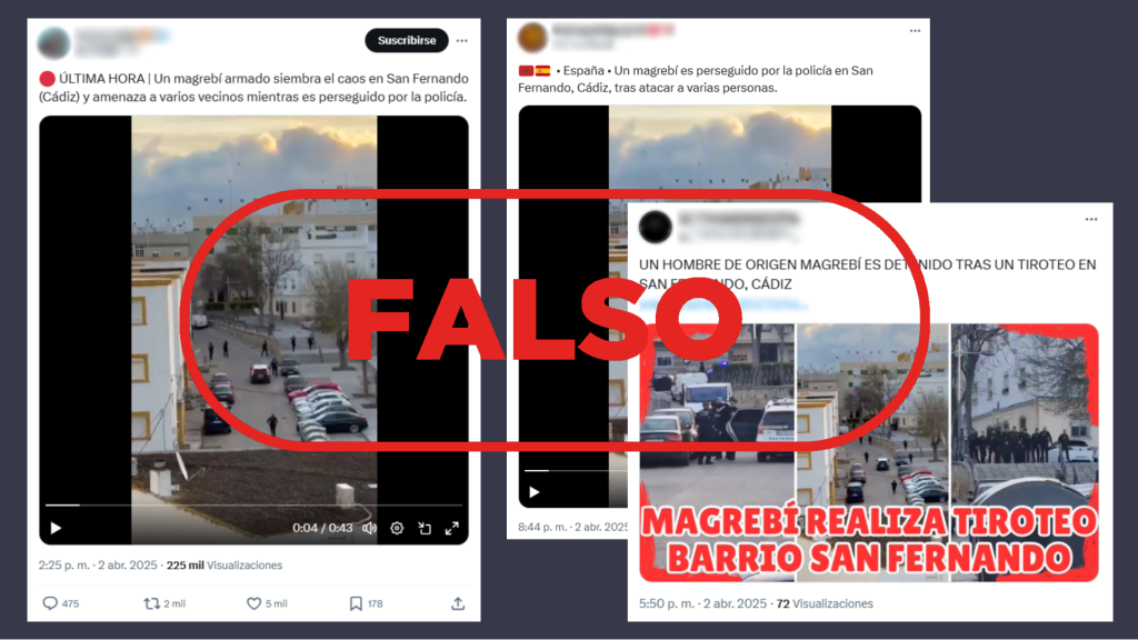 El detenido por un tiroteo en San Fernando (Cádiz) no es magrebí, es falso