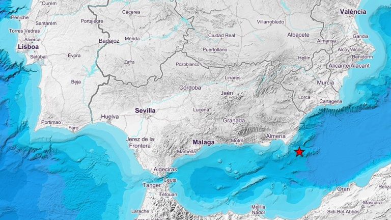 Registrado un terremoto de 5,3 frente a la costa de Almería
