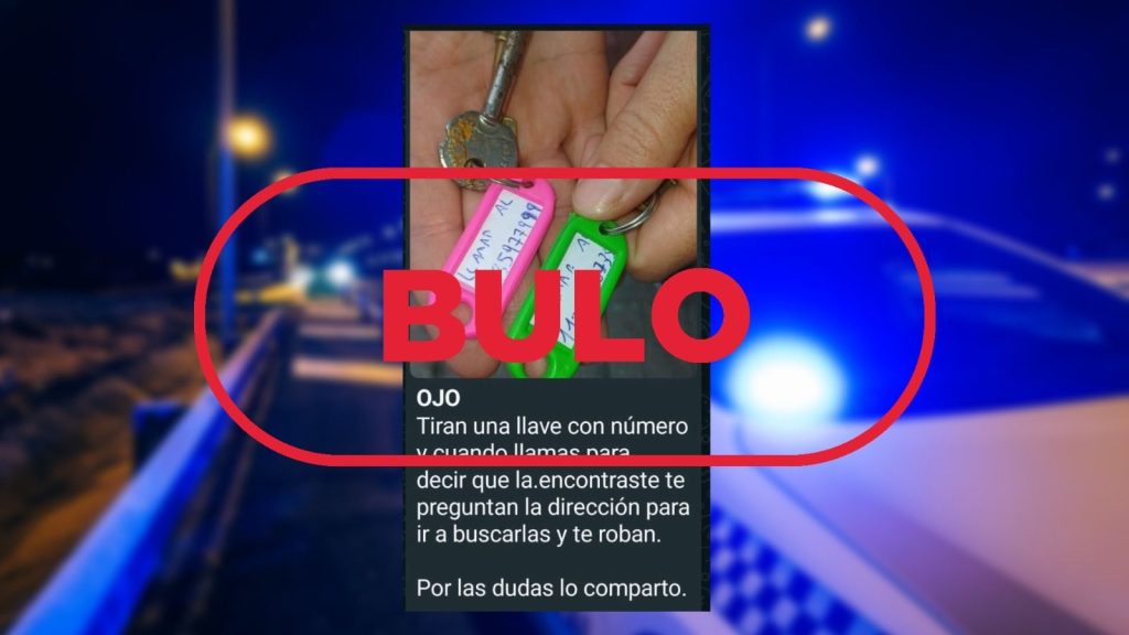 La imagen del llavero con un número de teléfono: no es un nuevo método de robo en España