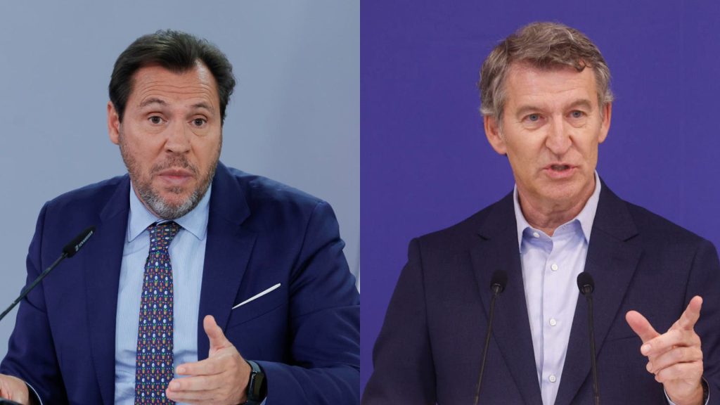 Puente acusa a Mañueco de estar "de farra" durante los incendios y Feijóo le reprocha que "bromee con el sufrimiento"