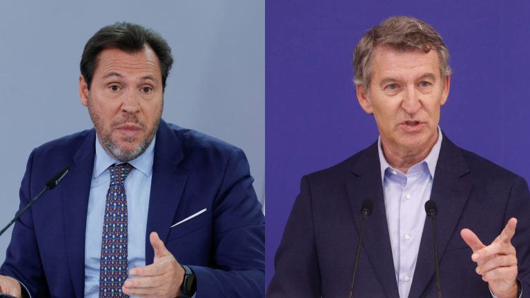 Puente acusa a Mañueco de estar "de farra" durante los incendios y Feijóo le reprocha que "bromee con el sufrimiento"