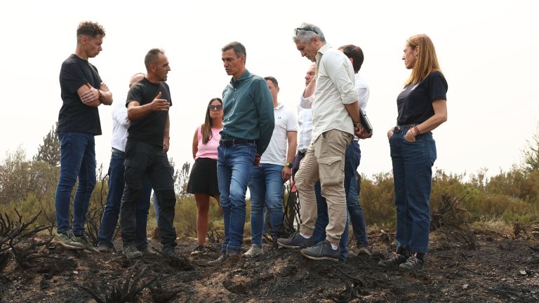 Sánchez y Marlaska visitan las provincias de Cáceres y Zamora para conocer la evolución de los incendios