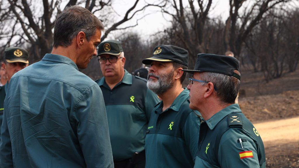 Sánchez anuncia ayudas a las zonas afectadas por el fuego e insiste en el Pacto de Estado por la emergencia climática