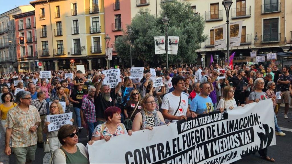 Soria, Valladolid y Burgos se suman a las protestas contra la gestión de Mañueco de los incendios en Castilla y León