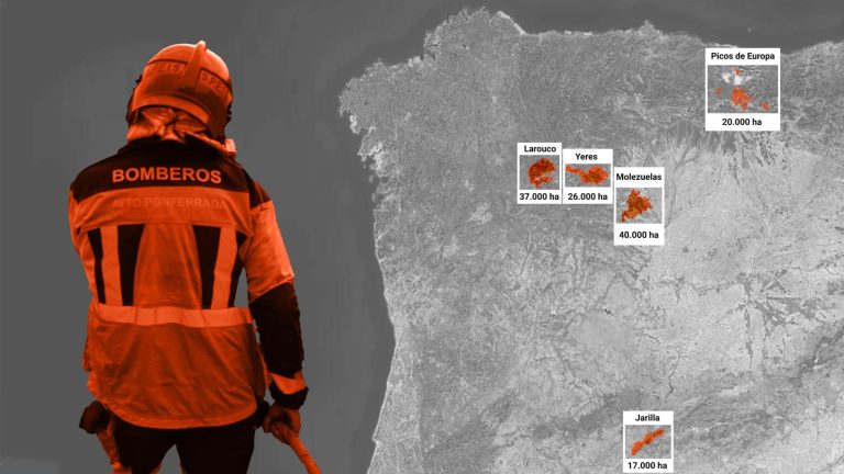 Los estragos de los incendios de agosto: casas, fábricas y carreteras devoradas por el fuego