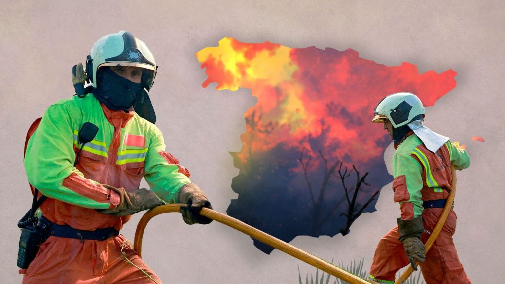 Mapa de los incendios en España: los fuegos queman seis veces más de lo normal en agosto