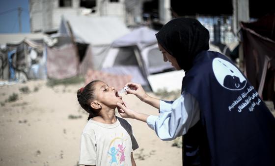 La campaña de vacunación es un «salvavidas» para los niños de Gaza