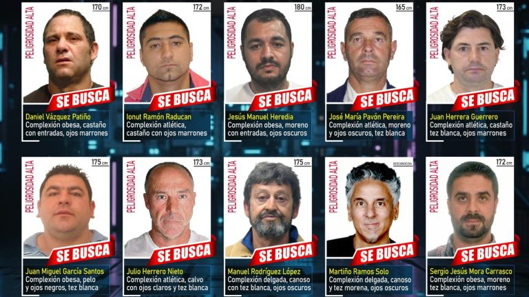 La Policía pide ayuda ciudadana para detener a los diez fugitivos más buscados en España